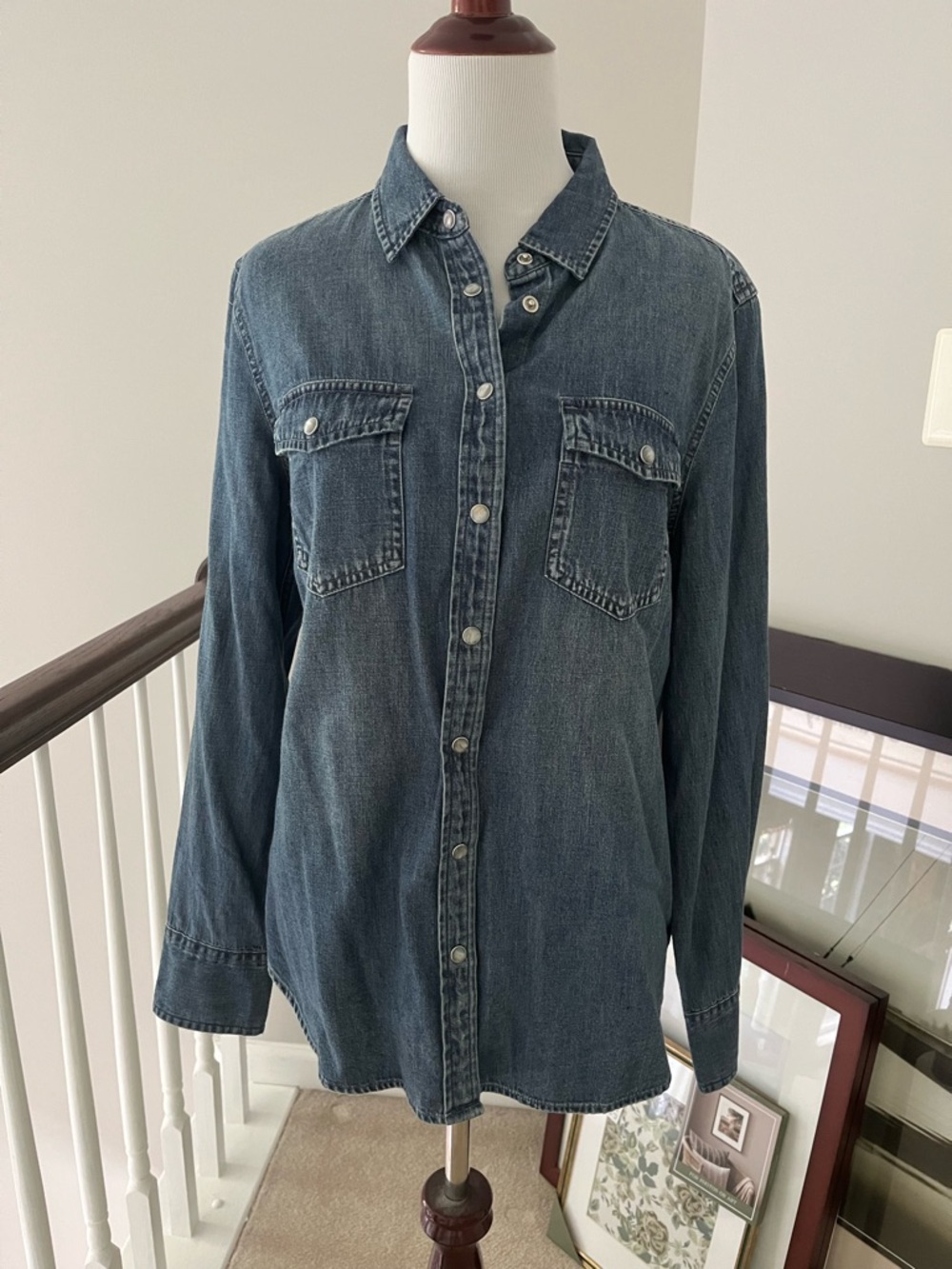 J. Crew Jeans Denim long sleeve shirt button down 12P